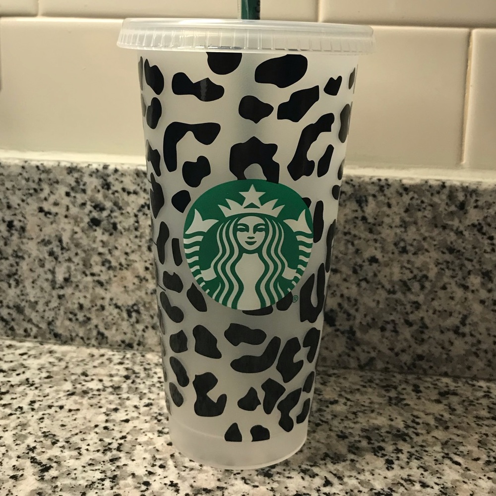 Cheetah Print Starbucks Reusable Cold Cup